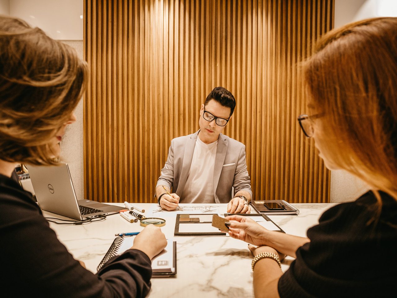 Group meeting in the office